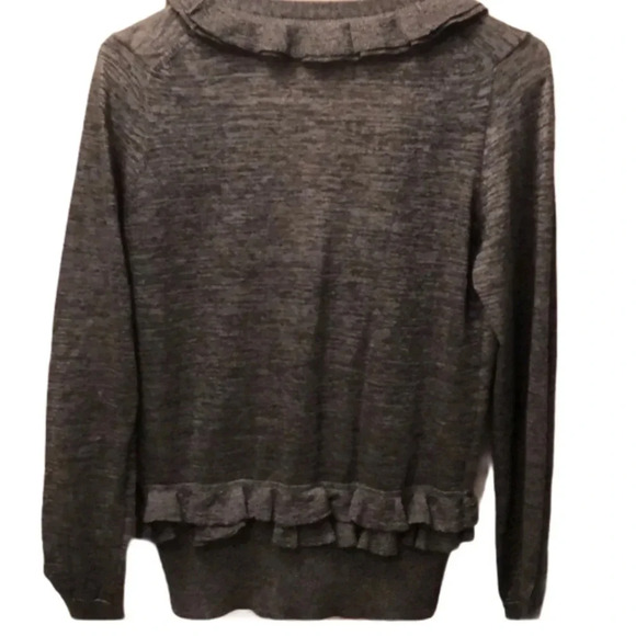 J.CREW EUC WOMENS GRAY GREY SWEATER CARDIGAN TOP SHIRT FALL WINTER CASUAL SIZE M - Picture 8 of 8